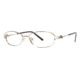 LAmy C by 518 Eyeglass Frames - Frame Gold/ Brown, Size 52/16mm CYCBL51801