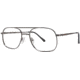 LAmy C By L'Amy 607 Progressive Prescription Eyeglasses - Frame Gunmetal/Satin, Size 55/19mm CYCBL60701