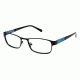 LAmy Cadence Eyeglass Frames - Frame Matte Black / Light Blue LYCADENCE01