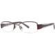 LAmy Justine Bifocal Prescription Eyeglasses - Frame Burgundy/Black, Size 50/17mm LYJUSTINE03
