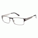 LAmy PHILIPPE Eyeglass Frames - Frame Matte Black / Matte Silver, Size 55/17mm LYPHILIPPE01