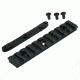 Lancer Handguard Accessory Rail For Round Handguard With Backing Hardware 4 Inch Rail Black
