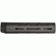 Lancer LCR5 Lightweight Carbon-Fiber Mid Length Round Handguard For AR 5.56mm 9.5 Inches Black No Rail