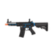 Lancer Tactical Enforcer Needletail Skeleton Crane Stock Low FPS, Black/Navy Blue, LT-29BACNL-G2-ME