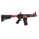 Lancer Tactical Enforcer Needletail Skeleton Crane Stock Low FPS, Black/Red, LT-29BACRL-G2-ME