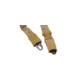 Lancer Tactical Heavy Duty Foam Padded Two Point Sling w/ QD Buckle, Tan, CA-2142T