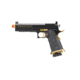 Lancer Tactical Knightshade Hi-Capa Gas Blowback Airsoft Pistol w/ Red Dot Mount, Black/Gold, LTX-6B-M