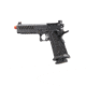 Lancer Tactical Knightshade Hi-Capa Gas Blowback Airsoft Pistol w/ Red Dot Mount, Black/Red, LTX-6BR-M