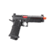 Lancer Tactical Knightshade Hi-Capa Gas Blowback Airsoft Pistol w/ Red Dot Mount, Black/Red, LTX-6BR-M