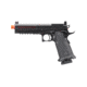 Lancer Tactical Knightshade Hi-Capa Gas Blowback Airsoft Pistol w/ Red Dot Mount, Black/Red, LTX-6BR-M