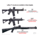 LaRue Tactical Aimpoint Micro QD Mount, 1/3 Co-Witness, Black, LT660