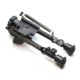 LaRue Tactical Harris BR-S 6-9in Bipod and LT706 QD Lever Mount, Black, 680-001-706-k