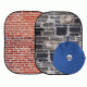 Urban Collapsible 5ft X 7ft, Red Brick/Grey Stone