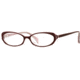 Laura Ashley Lana SELA LANA00 Single Vision Prescription Eyewear - Burgundy SELA LANA005335 RD