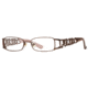 Laura Ashley Sweetheart SELG SWEH00 Single Vision Prescription Eyeglasses - Chocolate SELG SWEH004720 BN
