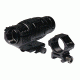 Leapers Golden Image 3X Magnifier with Low Profile Straight Ring and High Profile Angled Ring Mount SCP-MAG3X