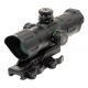 USED, Leapers UTG 6in ITA Red/Green CQB T-dot Sight with Offset QD Mount, Black, SCP-TDTDQ