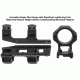 Leapers UTG Accu-Sync 30mm High Profile 34mm Offset Pic. Rings, Red Anodize AIR32234AR