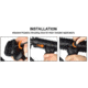 Leapers UTG Ambidextrous Combat Foregrip, Symmetric Contour, Black, RB-FGRP172B