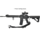 Leapers UTG BOLLA 2 to 1 Point QD Conversion Sling, 42-58in, Black, PVC-GB508B