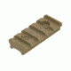 Leapers UTG PRO 5-Slot Super Slim Free Float Rail Section, Flat Dark Earth MTURS02SD