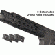 Leapers UTG PRO AR15 Carbine 7&quot; Super Slim Free Float Handguard w/ Single Extended Top Rail MTU005SS