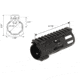 Leapers UTG PRO Arwen 5in M-LOK Free Float Handguard, Black, MTU049SEM