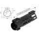 Leapers UTG PRO Forerunner 7in M-LOK Free Float Handguard, Black, MTU044SPM