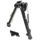Leapers UTG Super Duty Bipod, Quick Detach, 8.0in-12.8in Center Height, Black, TL-BP99Q