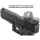 Leapers UTG Super Slim RDM20 Mount for Glock Rear Sight Dovetail, Black, RDM-20GL