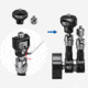 Leofoto AM-5 Kit Versa Magic Arm Heavy-Duty w/Anti-Twist Adapter, 1/4th Mounting Screws, Black, AM-5-KIT