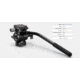 Leofoto BV-1 Mini Fluid Head for Optics w/Handle, Arca Compatible, Black, BV-1