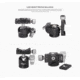 Leofoto LS-223CEX X Verison Table/Ground Mini Tripod w/ Integrated Leveling Base, Ballhead Set, Black, LS-223CEXX+LH-25