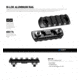Leofoto MLP-60 M-LOK QR Plates - Picatinn, Black, MLP-60