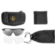 Leupold Sentinel Shooting Glasses, Matte Black Frame, Shadow Gray Flash Lens, 182669