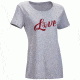 Leupold W's SS LOVE Scoop neck Tee, Grey Heather, Small, 170554