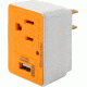 Lewis N Clark Compact Surge Protector USB Charger E162