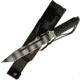 Linton Cutlery Tiger Stripe Camo Cord Wrapped Knife, 14.5in Overall, 9.5in Tiger Stripe Camo Stainless Tanto Blade, OD Green Cord Wrapped Handle, Nylon Sheath, L90008S