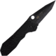 Linton Cutlery Large Tactical Black Tanto Folding Knife, 6in Closed, 4.25in Black Stainless Tanto Blade, Black Textured G10 Handle, L92015125