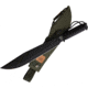 Linton Cutlery 18.25in Black Cord Wrapped Machete, 18.25in Overall, 12in Black Powder Coated Stainless Blade, Black Cord Wrapped Handle, Nylon Sheath, L90007B