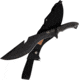 Linton Cutlery Black Powder Coated Machete, 17in Overall, 12in Black Powder Coated Stainless Blade, Black Micarta Handle, Nylon Sheath, L93007
