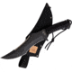 Linton Cutlery 15.25in Cord Wrapped Machete, 15.25in Overall, 9in Black Powder Coated Sawback Stainless Blade, Black Cord Wrapped Handle, Nylon Sheath, L101061B