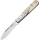 Lionsteel Barlow Roundhead Folding Knife, 3in, M390 Stainless, Satin Finish, Roundhead Blade, Ram's Horn Handle, CK0111 RM