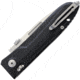Lionsteel Big Daghetta G10 Folding Knife, 3.75in Satin D2 Tool Steel Spear Point Blade, Black G10 Handle, Thumb Stud, Glass Breaker, Pocket Clip, Tol Tactical Operation Lock System, Black, 8710 BK