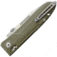 Lionsteel Big Daghetta G10 Folding Knife, 3.75in Satin D2 Tool Steel Spear Point Blade, Green G10 Handle, Glass Breaker, Pocket Clip, Thumb Stud, Tol Tactical Operation Lock System, Green, 8710 GR