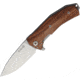 Lionsteel KUR Linerlock Santos Wood Folding Knife, 3.5in Stonewash Sleipner Tool Steel Drop Point, Santos Wood Handle, KUR ST