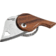 Lionsteel LionBeat Heart Santos Wood Folding Knife,1.125in,440 Stainless Steel,Standard Edge,Brushed,Brown,Wood Handle LSTLBST