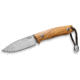 Lionsteel M1 Fixed Blade Olive Wood Knife, M1 Fixed Blade, 6.75in Overall, 3in Satin Bohler M390 SS Drop Point, Olive Wood Handle, Lanyard With Titanium Bead, Brown Leather Sheath, M1 UL
