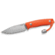 Lionsteel M1 Fixed Blade Orange G10 Knife, M1 Fixed Blade, 6.75in Overall, 3in Satin Bohler M390 SS Drop Point, Orange G10 Handle, Lanyard With Titanium Bead, Brown Leather Sheath, M1 GOR