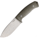 Lionsteel M3 Fixed Blade Knife 4.13 in, Steel, Drop Point Blade, Green Canvas Micarta, M3CVG